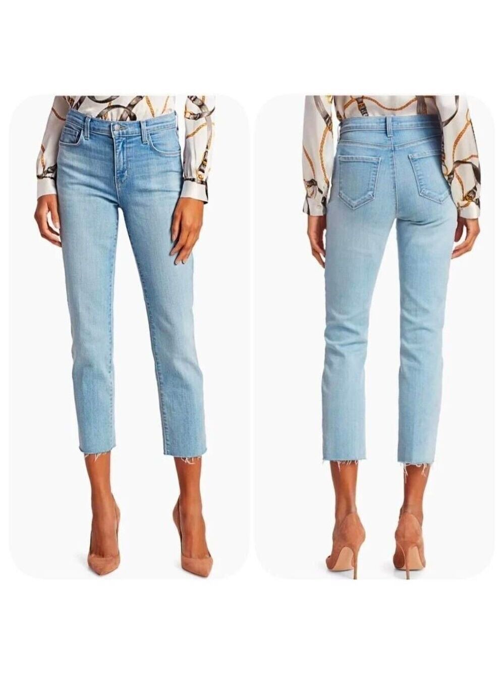 NWT L'AGENCE Sada High-Rise Crop Slim Jeans Size 29